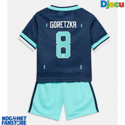 Njemačka Leon Goretzka #8 Gostujuci Dres za djecu SP 2026 Kratak Rukav (+ Kratke hlače)
